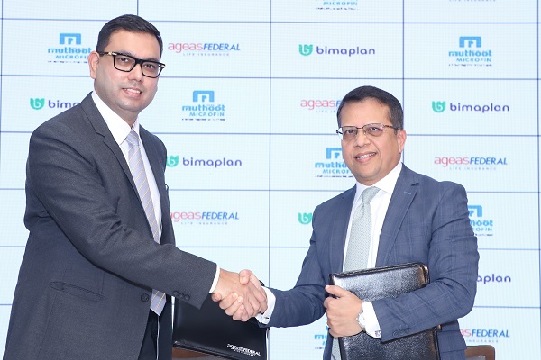 Ageas Federal Life Insurance partners with Muthoot Microfin